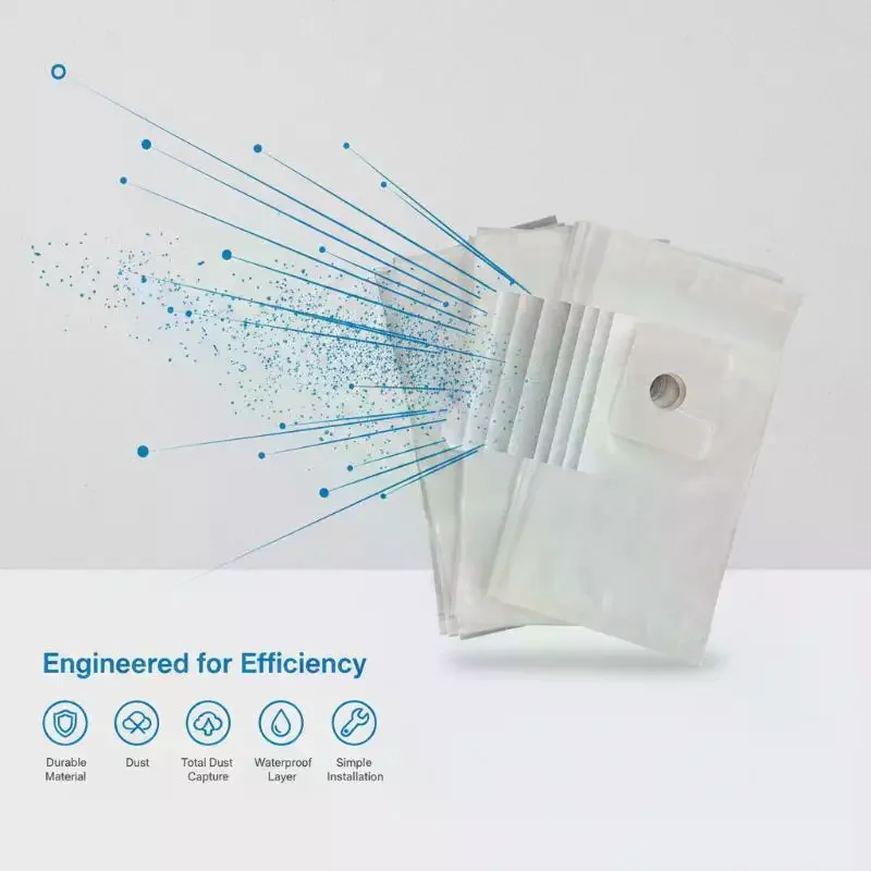 100Pcs Drill Dust Collector Bag For Wall Hole Punching Self Stick Plastic Cover Pre Cut Hole For Drill Bit Tearproof Reusable