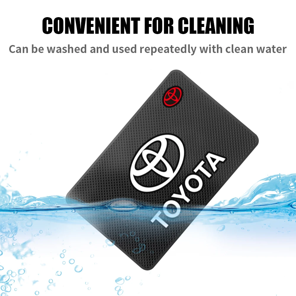 لوحة سيارة لوحة لاصقة حامل هاتف عدم الانزلاق وسادة السيارات الداخلية حصيرة لتويوتا كورولا كروس Chr Rav4 كراون أفينسيس Aygo Raize