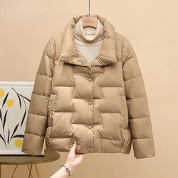 New Style Autumn Winter Lightweight Down Jackets  2024 Lady Stand-Up Collar Warm Fashion Loose Fitting Jacket