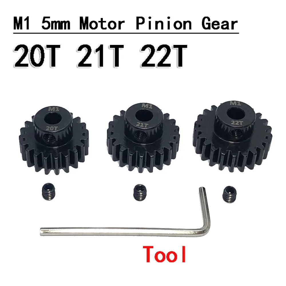 3PCS YSIDO Getriebe M1 5,0mm 11T-34T Stahl Metall Ritzel Motor Getriebe für 1/8 1/7 1/5 RC Buggy Auto Monster Truck RC Auto Ersatzteile – Detail 11