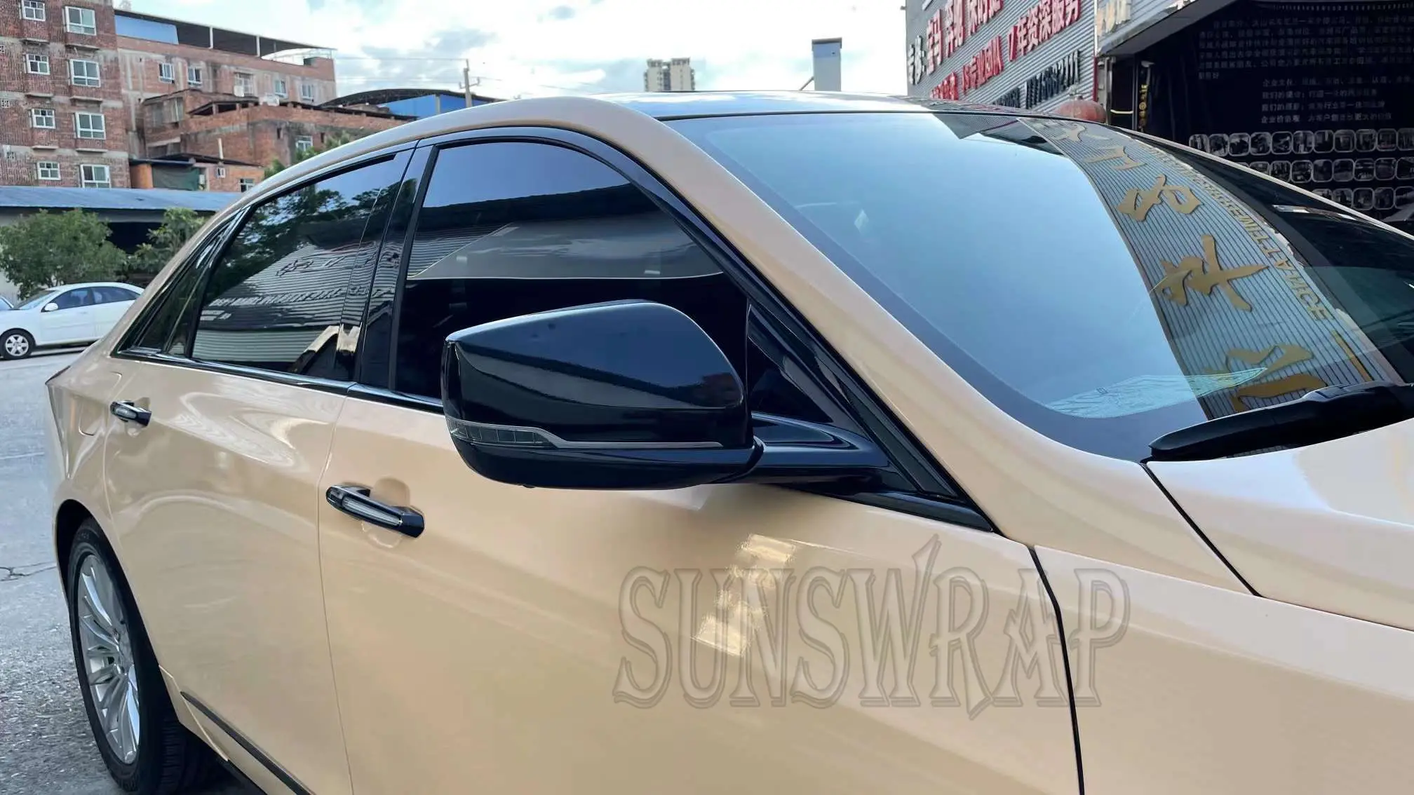 2025 Super Gloss Dark Sahara Low Initial Tack Wrapping Vinyl Sticker Film Adhesive PVC Vinyl 5x59ft/roll With Bubble Free