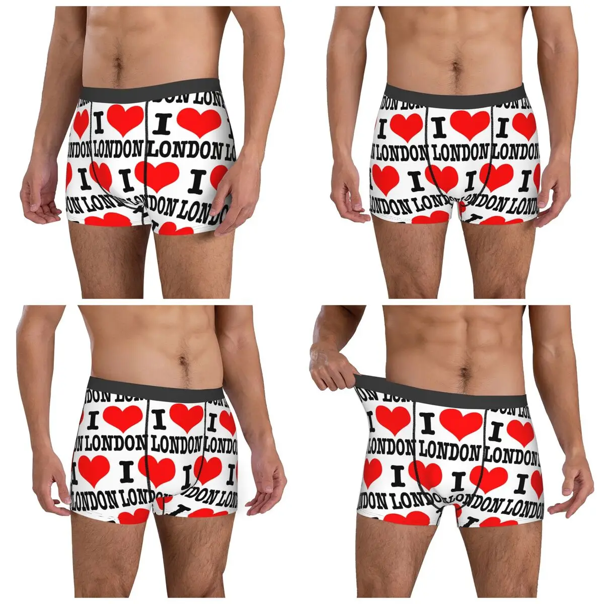 Boxer Underpants Shorts London UK England Panties Men Breathable Underwear for Homme Man Boyfriend Gift