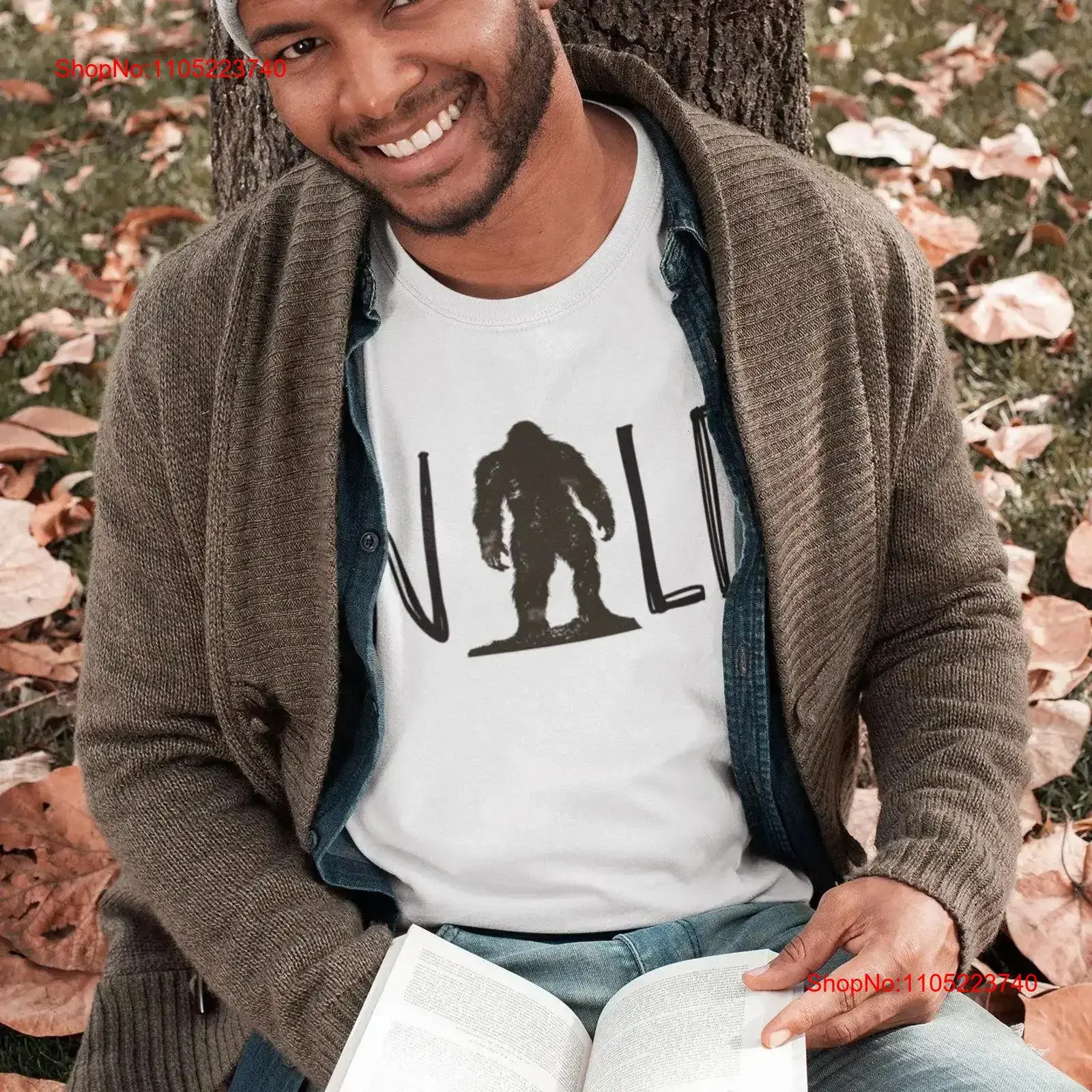 تي شيرت وايلد بيج فوت للتخييم في الهواء الطلق لرحلة عتيقة مغسولة ومتعددة الاستخدامات للجنسين كاجوال أنيقة ورسومات ناعمة قابلة للتنفس قليلاً #1