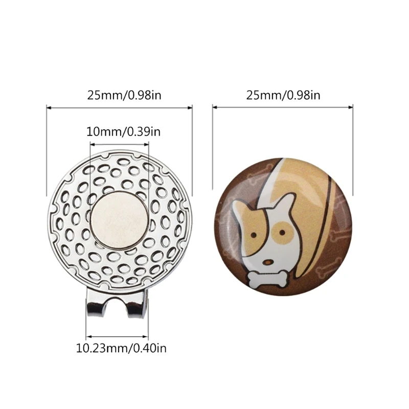 Y1UB Golf Ball Marker พร้อมคลิปหมวกแม่เหล็กตลก Great Golf ของขวัญอุปกรณ์กอล์ฟ