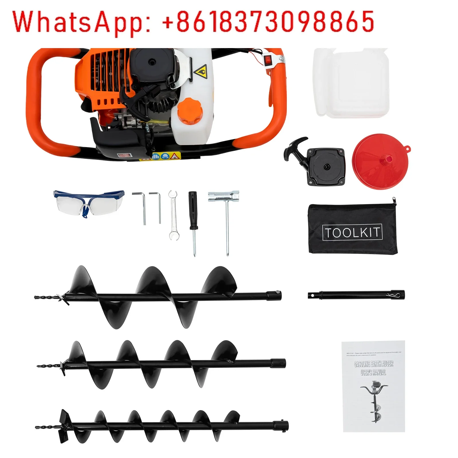 Broca de cerca de solo alimentada a gás 52CC com 3 bits