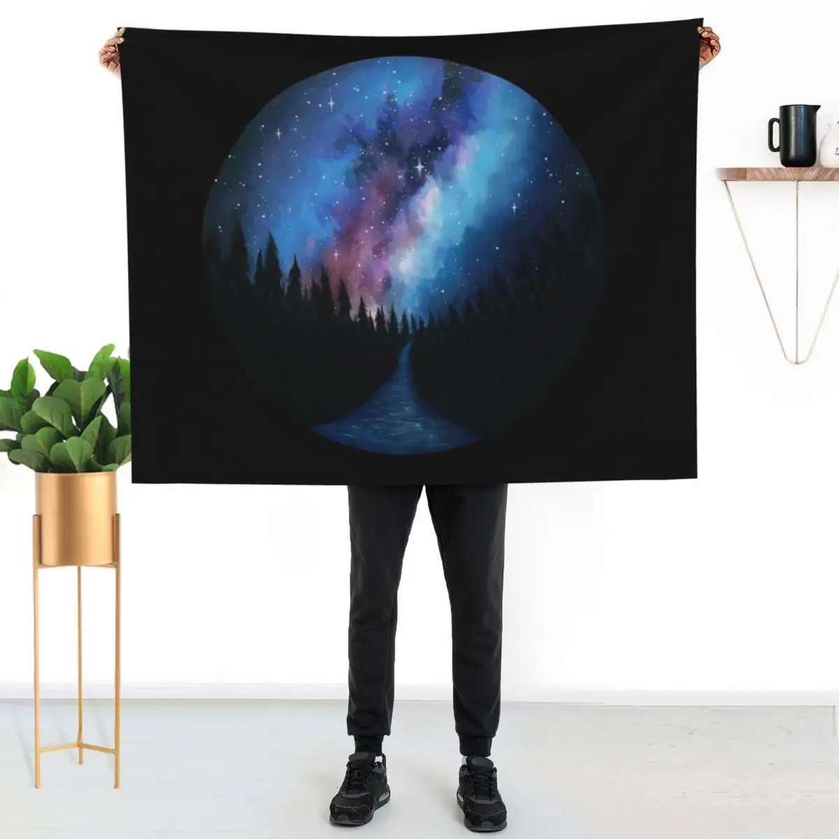 Into The Dreamy Depths Throw Blanket Winter beds Plush Loose Thins Luxury Brand Blankets