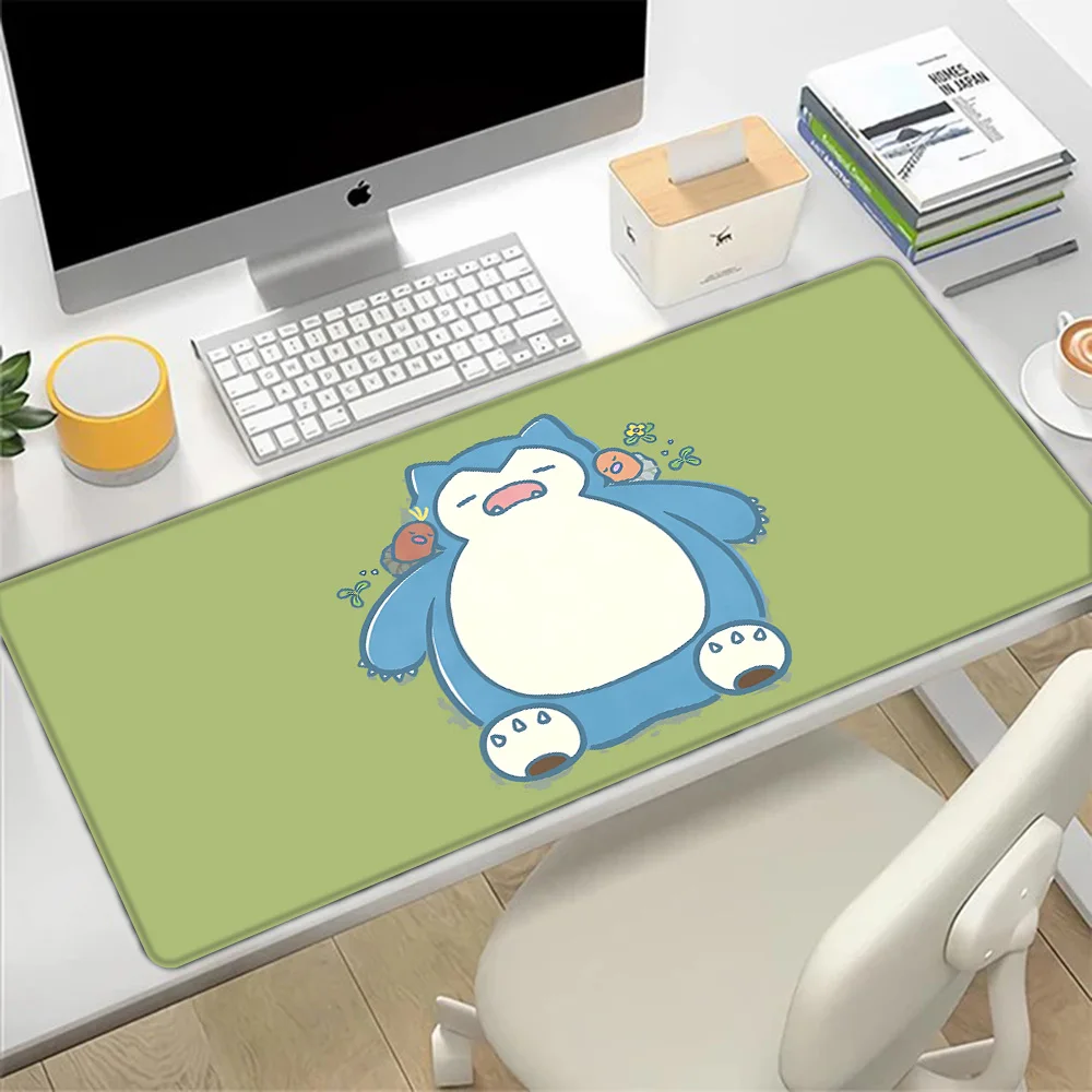 Snorlax Mousepad HD Printing Computer Gamers Locking Edge Non-slip Mouse Pad XXL90x40cm Keyboard PC Desk Pad