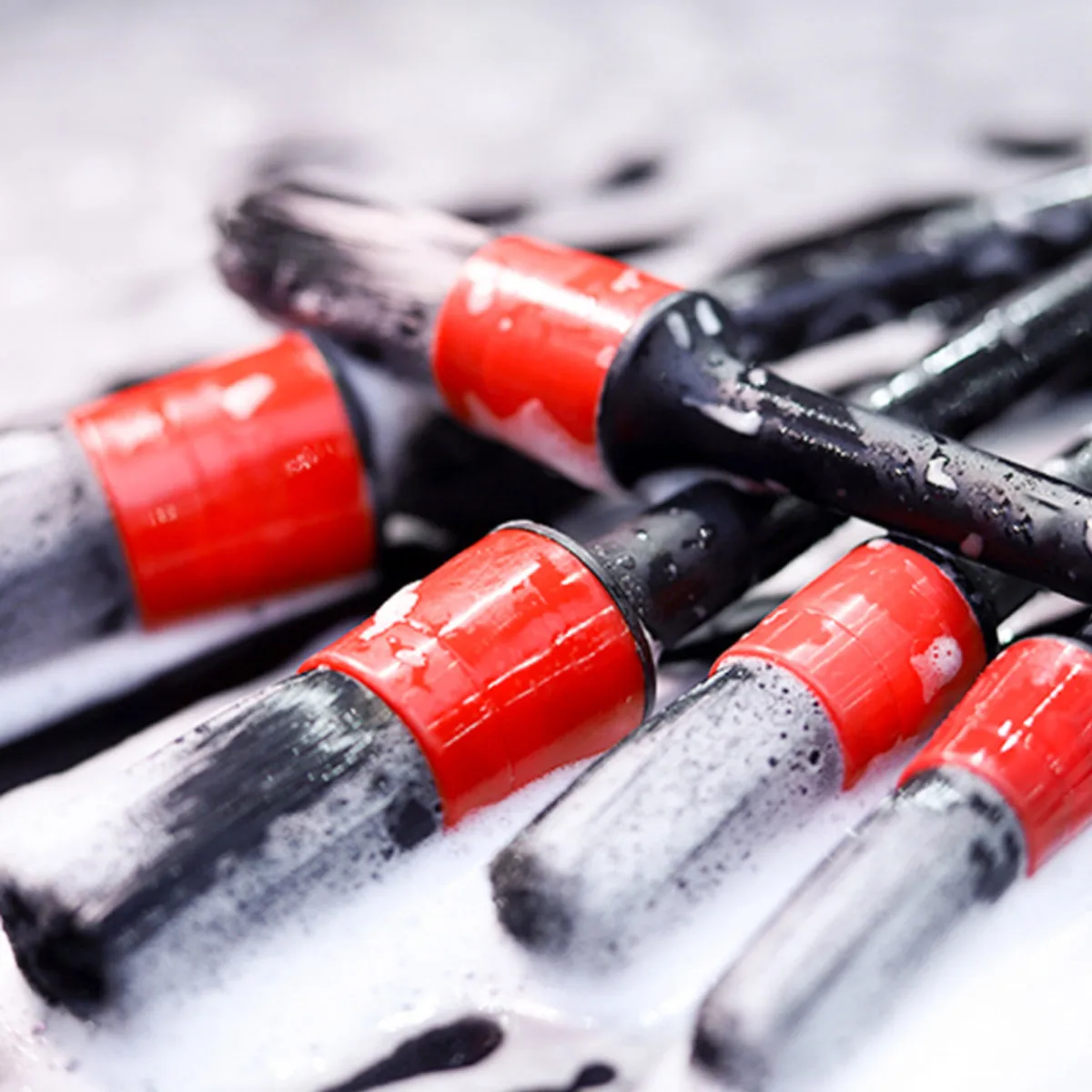 5 قطعة غطاء فرشاة تفاصيل السيارة طقم التنظيف الداخلي المستخدم لتنظيف عجلات لوحة القيادة الداخلية والخارجية للسيارة