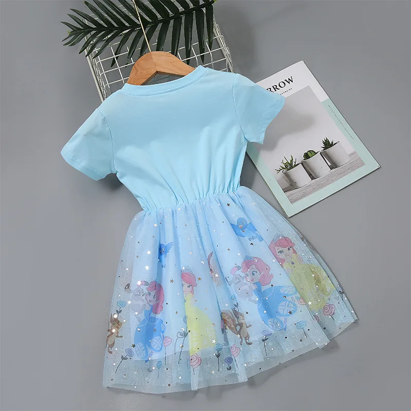 Princess Dresses for Girls Vestidos Frozen Elsa Dress Birthday Party Costume Teen Children\'s Prom Dress Kids Clothes