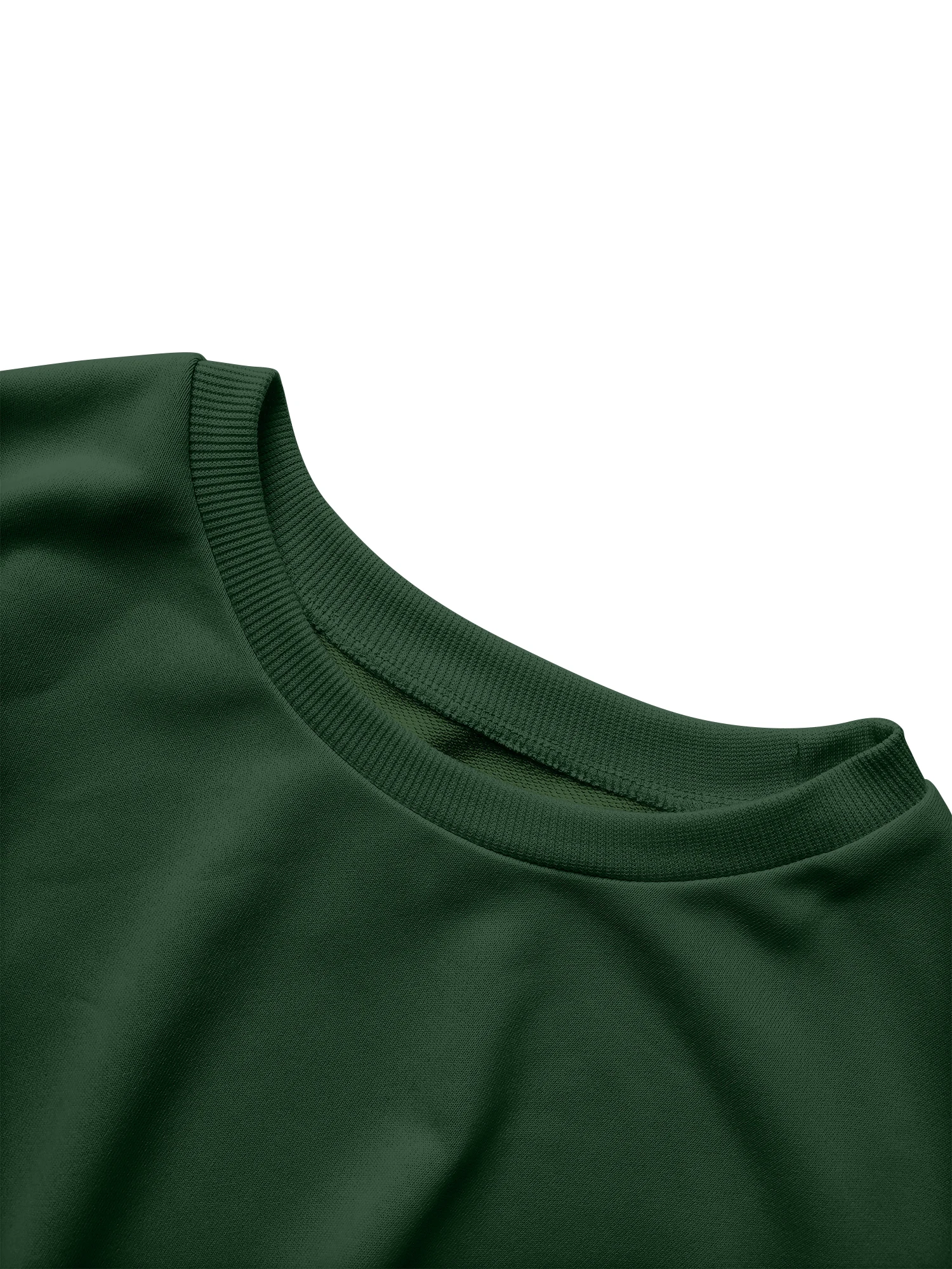 Lässiges Damen-Sweatshirt mit Rundhalsausschnitt, langärmliges Pullover-Oberteil mit geraffter Taille und seitlichen Knöpfen, einfarbig, schmale Passform, Streetwear – Detail 11
