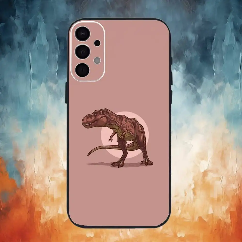 Handyhülle mit Jurassic-Dinosaurier-Muster für Samsung S25, S24, S21, S22, S23, S30, Ultra, S20, Plus, Fe, Note, 10,9,5 G, schwarze Hülle