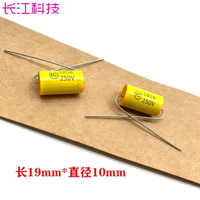 New CBB MKP 1.8uf 185 250V 2E axial audio through coupling infinite film capacitor