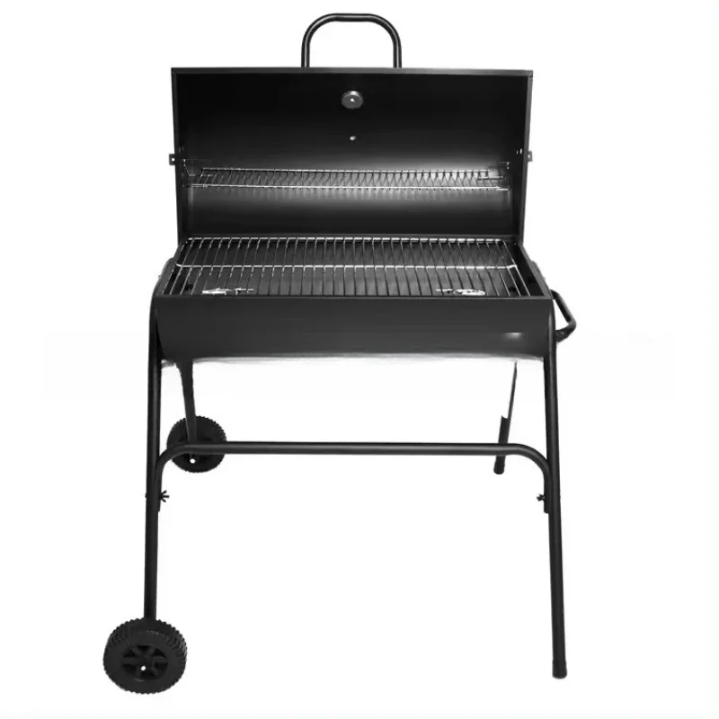 

American oil drum grill BBQ grill outdoor courtyard push
