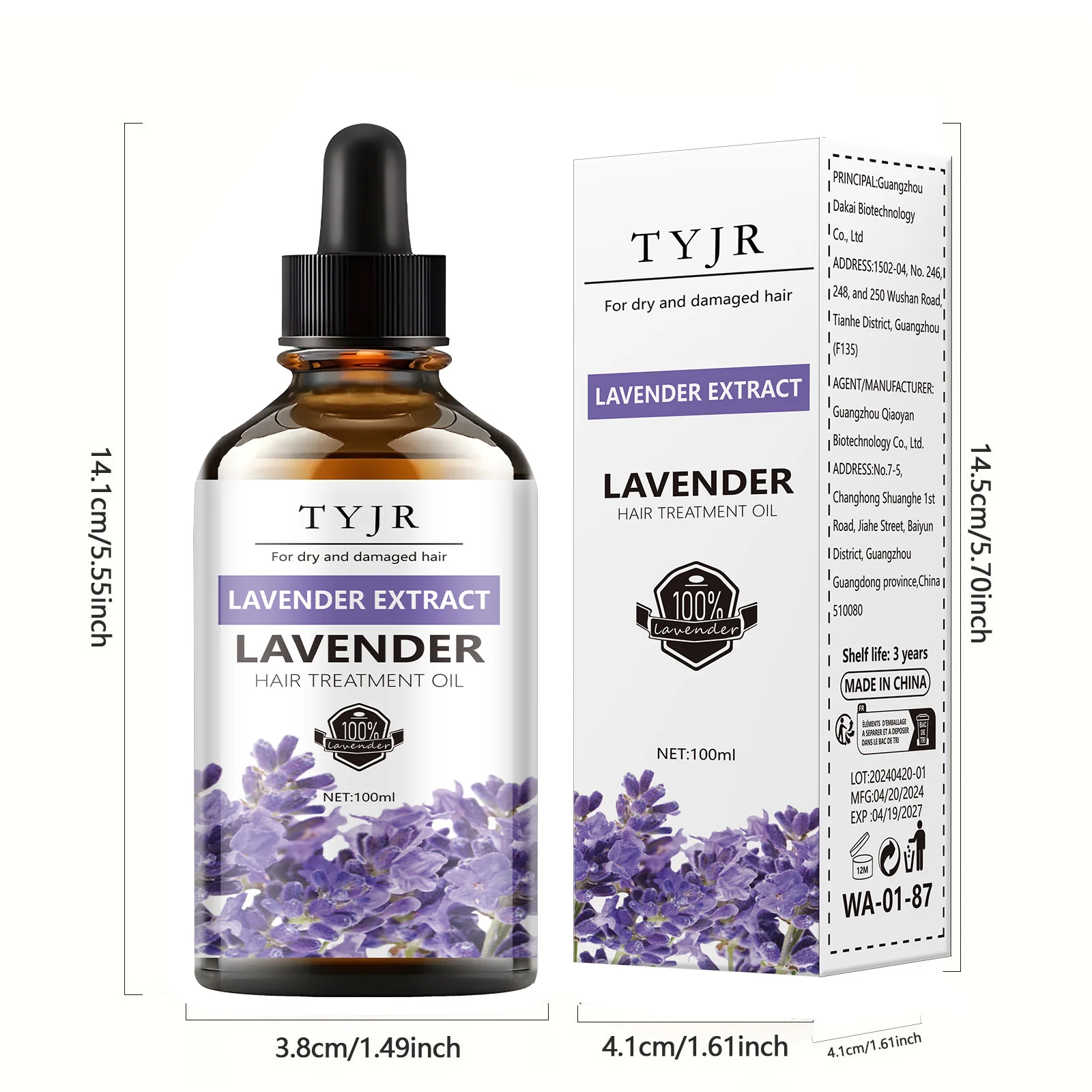 Lavender essential oil for skin care, massage, shower, diffuser relaxing essential oil for face, body, nails, hair, eyelashes
