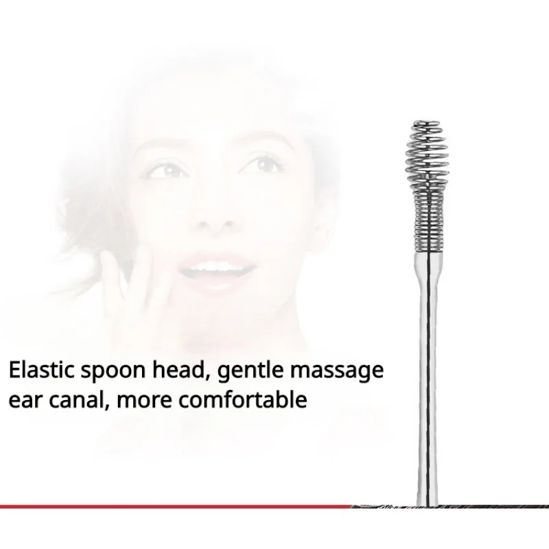 8PCS Stainless Steel Earpick 8-piece Earpicking Tool Set Spiral Earscoop Massage Earpick Massage Tool Set Tattoo Massage Fashion