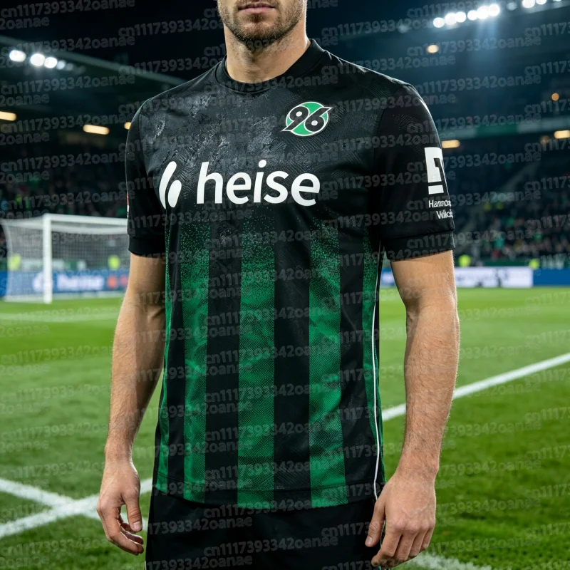 2026_27 Hannover 96 Deutsches Fußballverein Trikot T-Shirt Herren Sommer Sport Atmungsaktives Schnelltrocknendes Lockeres Hemd Familien-Set – Detail 7