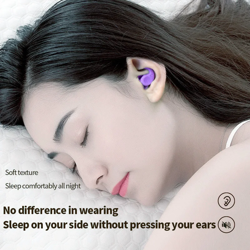 Anti Noise Silicone Earplugs filter Waterproof Swimming Ear Plugs For Sleeping Diving nappers Soft Comfort Acoustic Ear Plugs