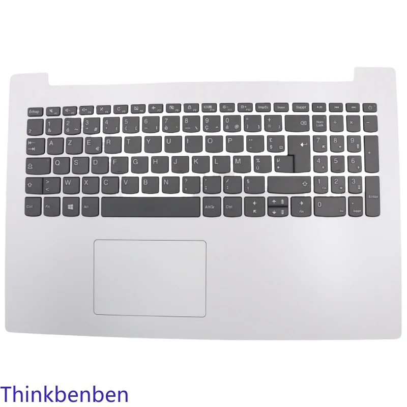 French Arabic Keyboard White Upper Case Palmrest Shell Cover For Lenovo ideapad 330 15 IGM AST IKB 5CB0R16648