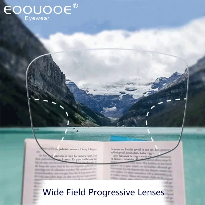 EOOUOOE Widest Field Progressive Lenses Free Form Thin Interior Digital Lenses Eyes Multifocal Optical Verifocal Glass