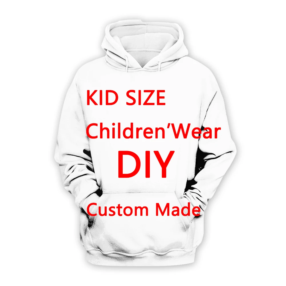 

Custom Made DIY customize Children clothes KID's Hoodie Casual Tracksuit Harajuku Family 3DPrint Zip/Hoodies/Sweatshirt