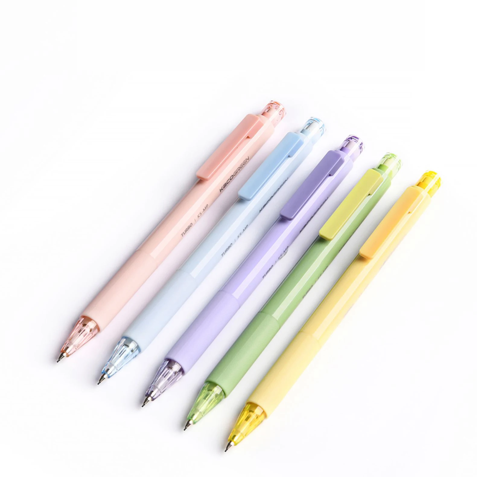 Kaco Cute Mechanical Pencil 0.5MM HB Lead  Built-in Eraser Automatic Pencils Student School Supplies Lapices Office Stationery