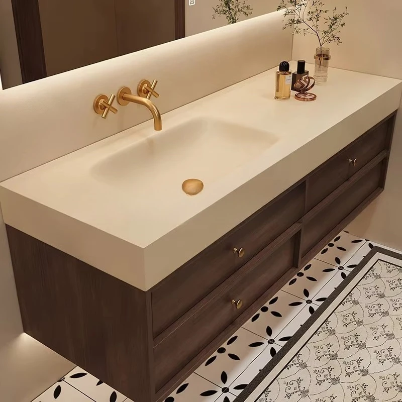 X-29  Sintered Stone Hot-bent Basin Bathroom Vanity Set - Bathroom Sink & Washbasin