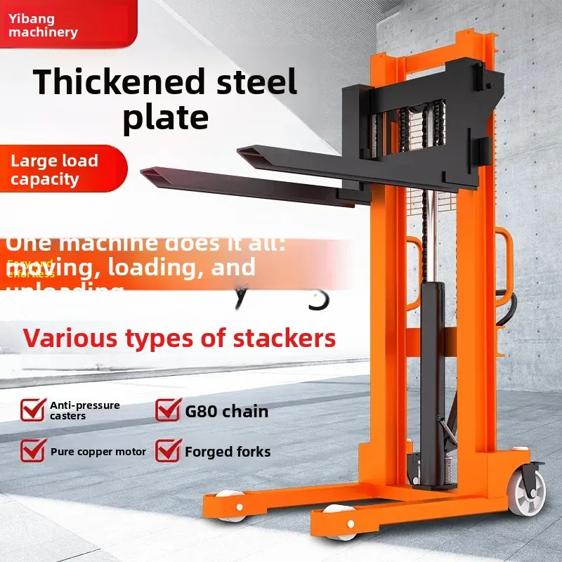 LTT manual forklift manual hydraulic 1 ton 3 tons semi-electric forklift