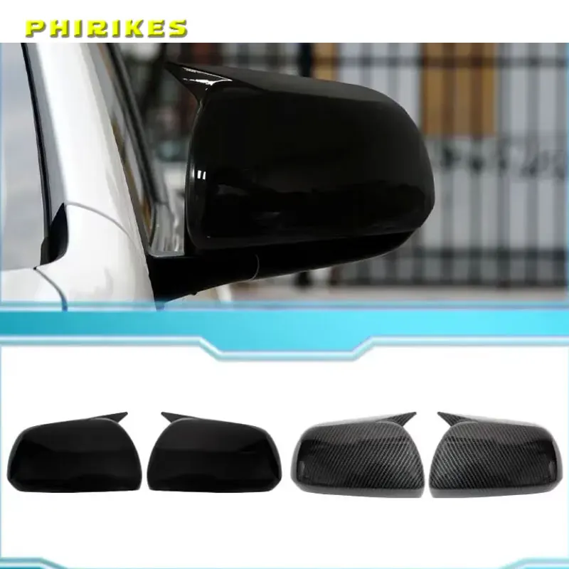 

For Toyota 08-13 Highlander modified horn rearview mirror cover decorative reverse mirror shell protection cover