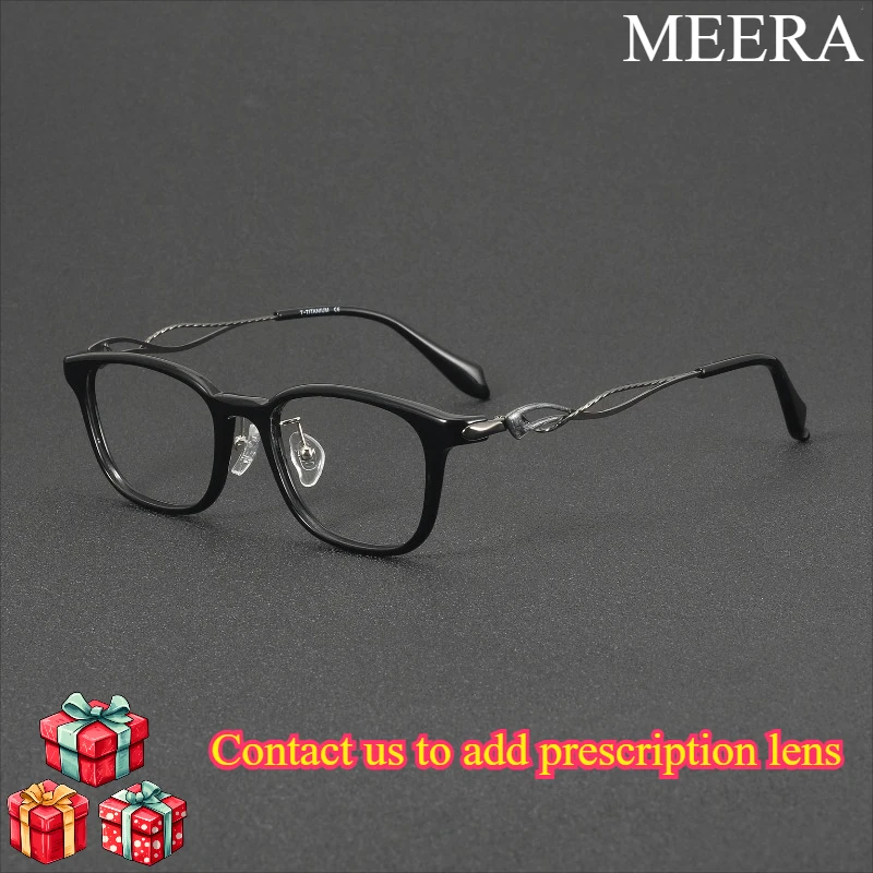 

Export Best-selling Glasses Frames Lightweight Twisted Titanium Arms for Daily Wear Nearsighted Presbyopic Glasses Square Frame