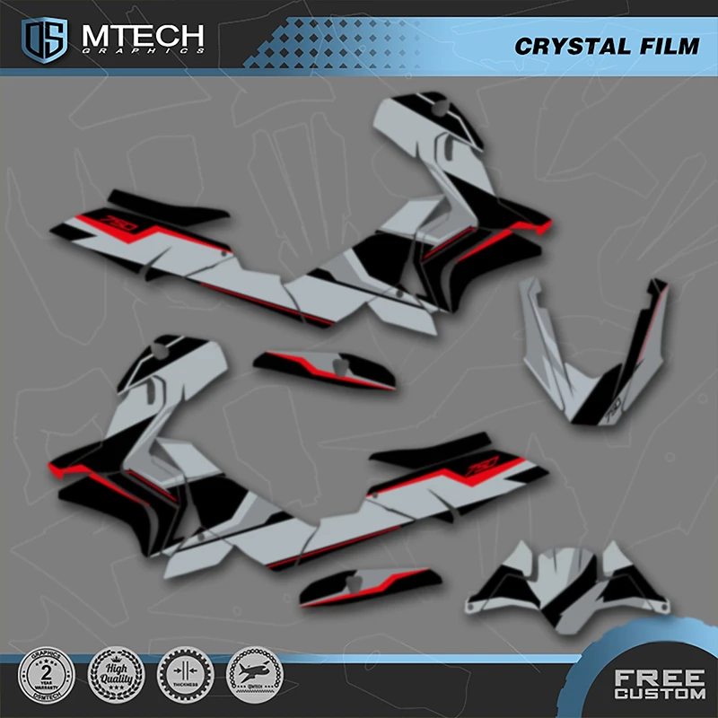 

DSMTECH Custom Motorcycle Graphics Enduro Decals Stickers Kits For HONDA 2020 2019 2018 2017 X-ADV750 750cc -6