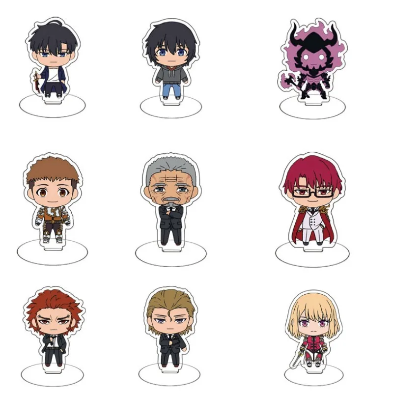 

Anime Solo Leveling Toys Fingure Acrylic Small Stand Sung cartoon Jin-Woo Action Kid Birth Gift Double-sided Mezzanine Standing