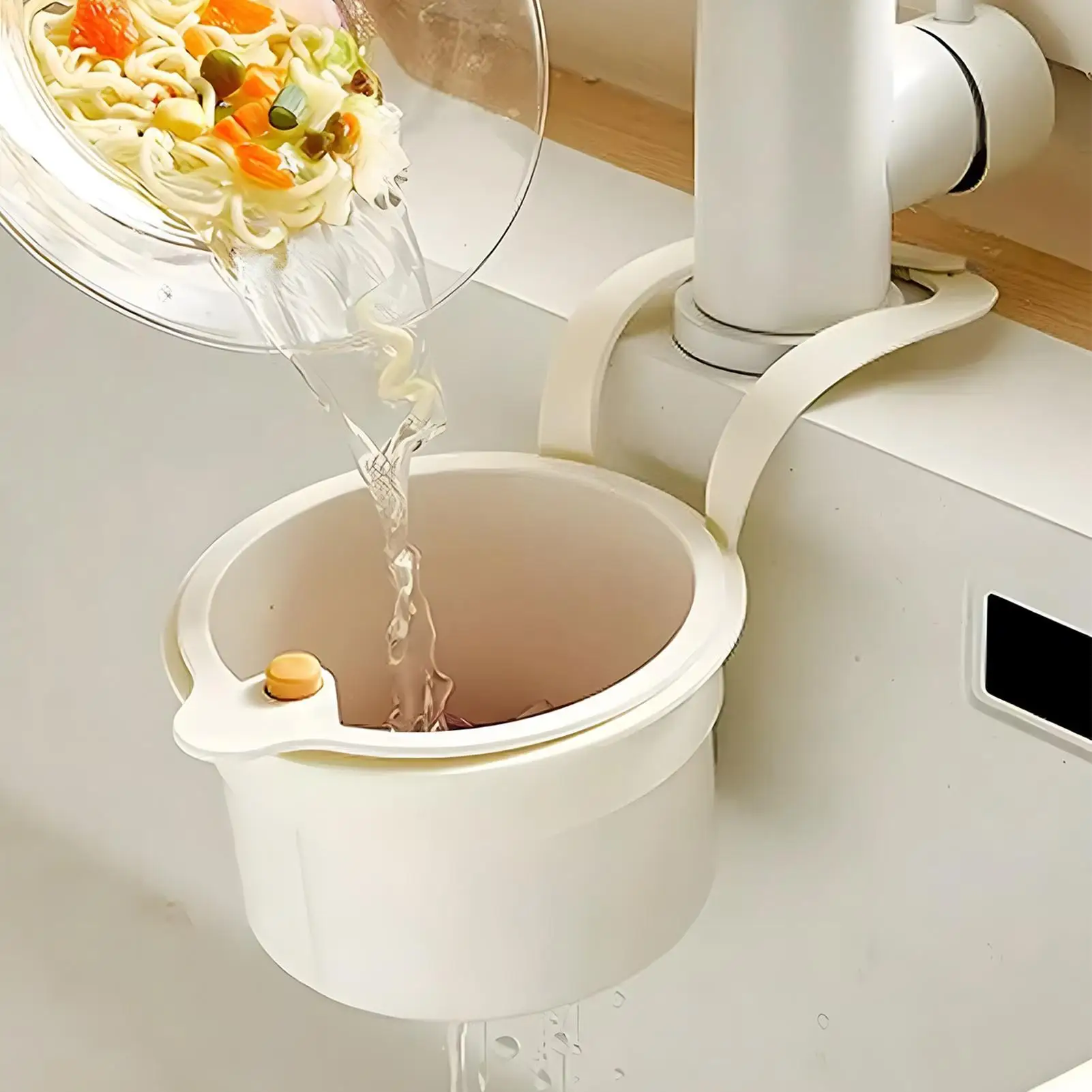 

Sink Hanging Strainer Basket Sink Food Catcher Drain Basket Sink Filter Strainer Vegetable Drainer Rack Kitchen Garbage Filter