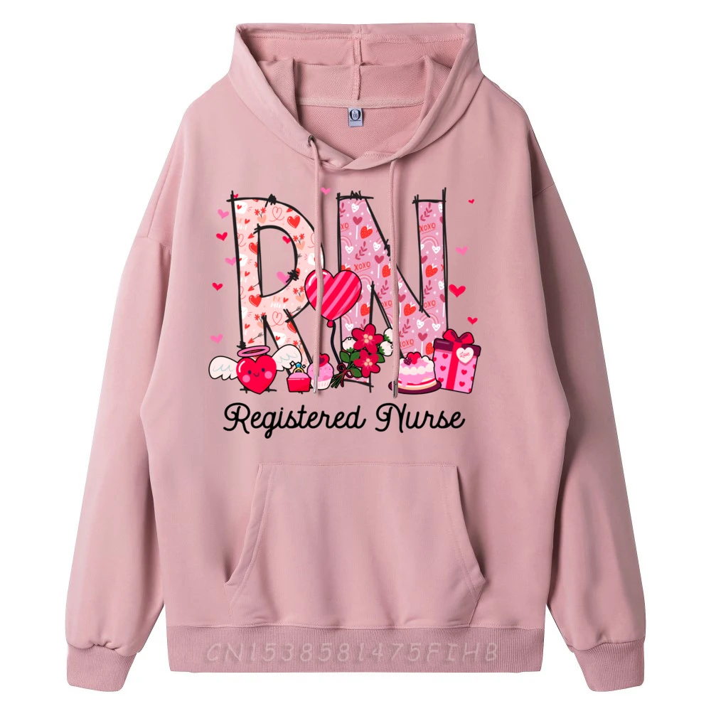 Registered Nurse Rn Valentine Day Grpahic Tee Female Winter Sweater Print Christmas Sweater Pullover