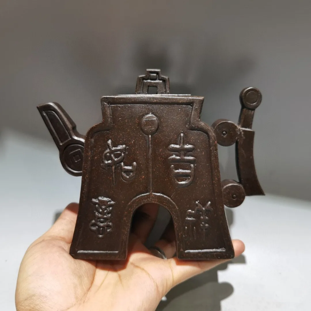 Yixing Purple Clay Pot Tower Gate Shaped Pot Good luck and happiness Kettle Teapot  Pot Tea Amass wealth Ornaments