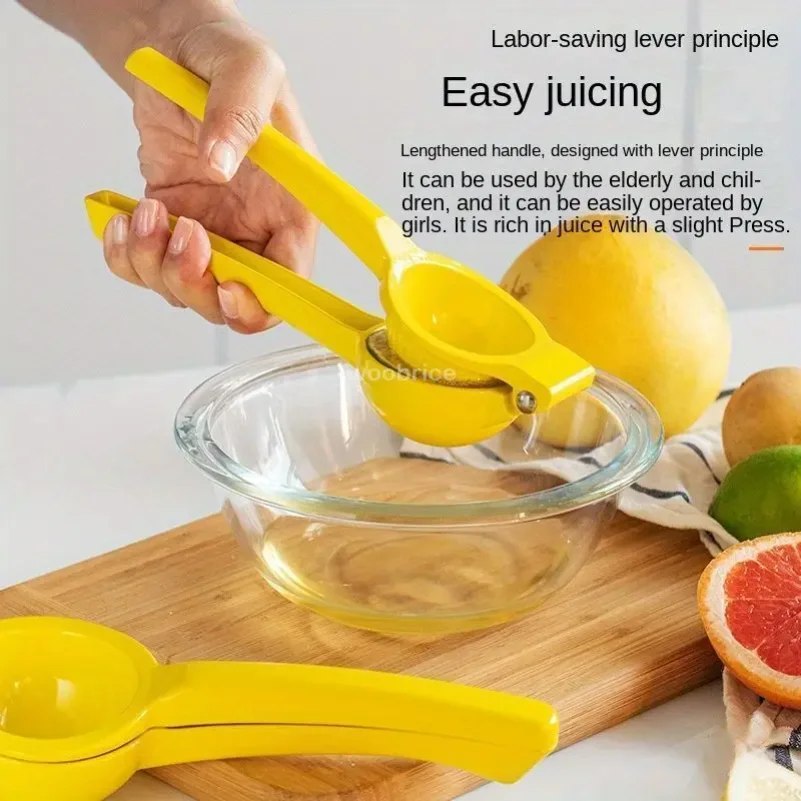 Manual Metal Lemon Lime Squeezer Stainless Steel Manual Citrus Press Juicer, Hand Press Juicier Fresh Fruit Tool Kitchen Tools view 3