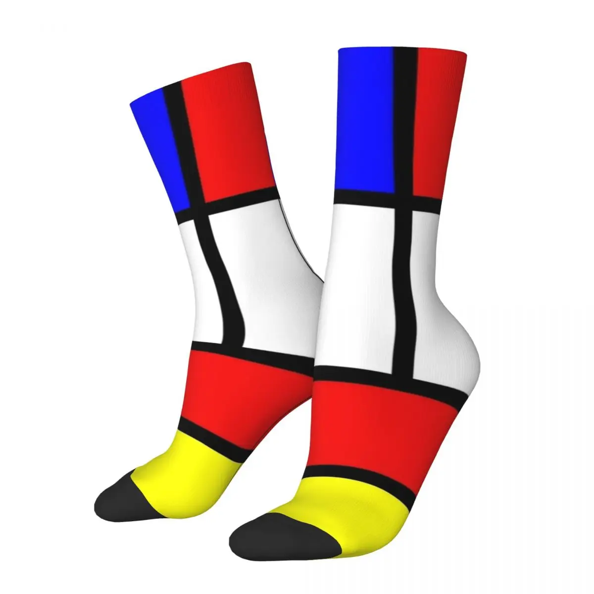 

Mondrian Современные художественные чулки дизайнерские Элегантные Носки осенние Антибактериальные носки мужские уличные спортивные удобные носки