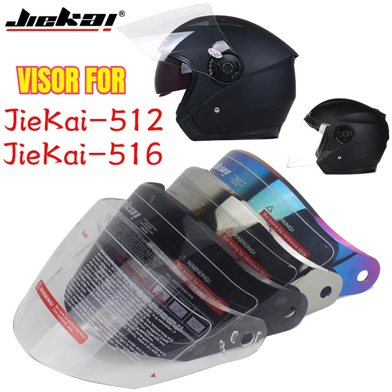 Motorcycle Half Helmet VISOR FOR JIEKAI 515 JIEKAI 516 ,Silver Color Black Transparent Lenses Visière Moto Viseira Capacete