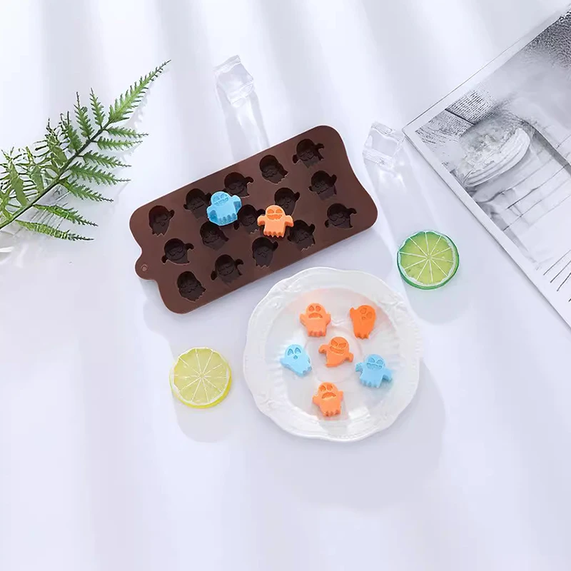 1 pz stampi in Silicone di Halloween fantasma zucca fai da te Halloween caramelle al cioccolato stampo da forno 2024 nuovo