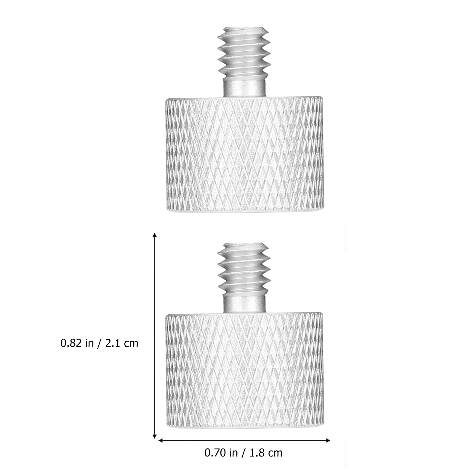 

2Pcs Microphone Adapter 58 to 14 Screw Adapter Textured Look Nonslip Easy Install Microphone Thread Adapters Mic Screw Adapters