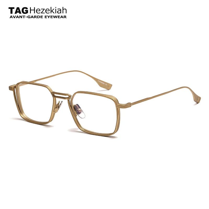 

DTX125 винтажная оправа для очков, мужская квадратная оправа для очков в стиле ретро, титановые очки, очки для чтения, женские