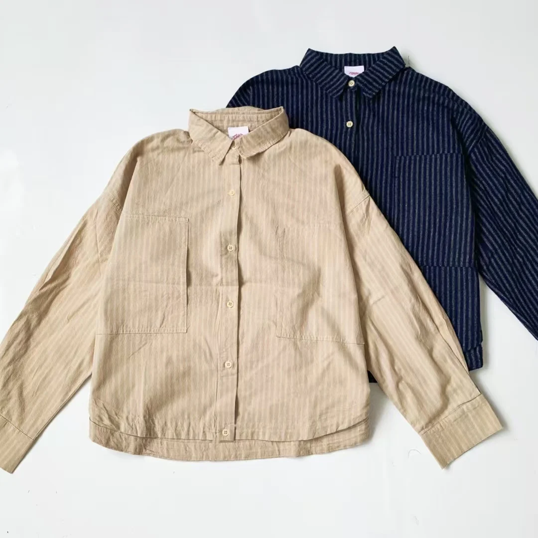 DANTON Japanese-style oversized shirt, lazy style, made of cotton, doesn't shrink, machine washable