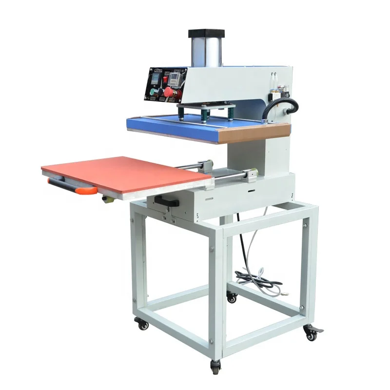 Gaoshang manufacturing pneumatic sole worktable pull-push slider textile sublimation blanks heat press machine