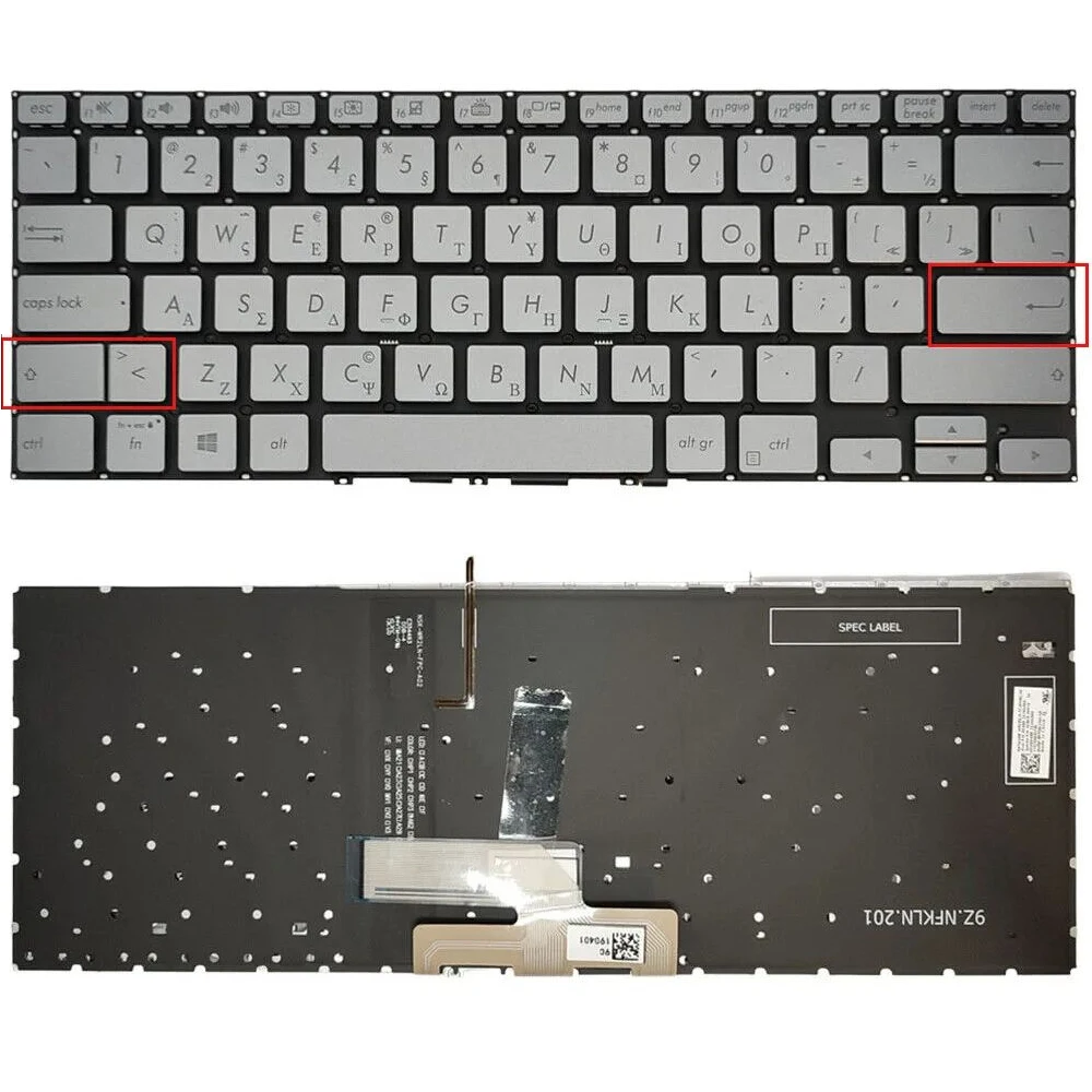 XIN-US-SP-IT-PO-Greek-Belgian layout Backlit Laptop Keyboard For ASUS zenbook flip 14 UX462 UX462DA UM462 UM462D UX462FA