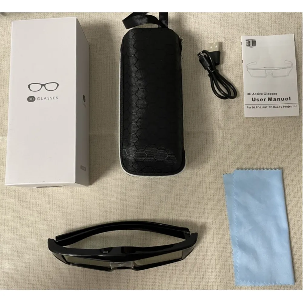 نظارات ZIICOYO DLP-LinK ثلاثية الأبعاد، متوافقة مع 96-144 هرتز، مناسبة لأجهزة العرض ثلاثية الأبعاد من العلامات التجارية الكبرى لتقنية DLP-LINK