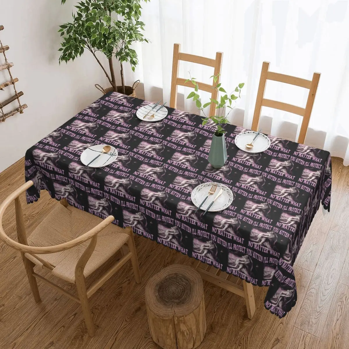 Wolf Ripping Alpha Wolf Werewolf Tablecloth Restaurant Kitchen Rectangular Tablecloth Tablecloth Outdoor Dining Table Cover