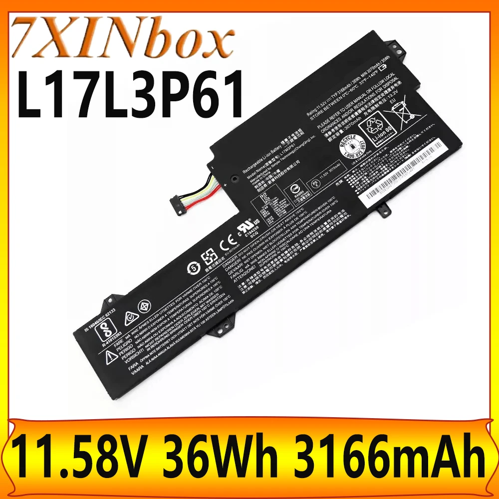 

7XINbox L17L3P61 L17C3P61 11.58V 36Wh Laptop Battery for Lenovo IdeaPad 320S-13IKB Yoga 720-12IKB L17M3P61 series