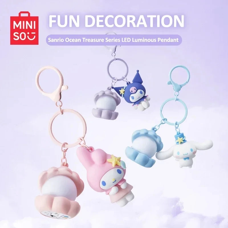 

MINISO The Sanrio family Series sanrio Characters Marine Treasure series LED luminous pendant Cute ornament Genuine Products