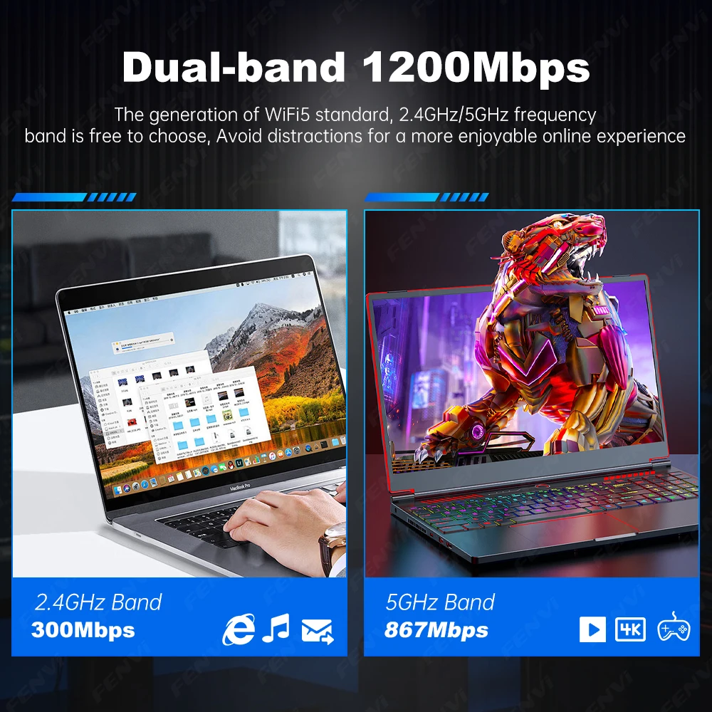 FENVI BCM94352Z M.2 NGFF WiFi Card 1200M BT4.0 Dual Band 2.4G/5GHz 802.11AC DW1560 Wireless Wlan Network Card For Hackintosh Mac