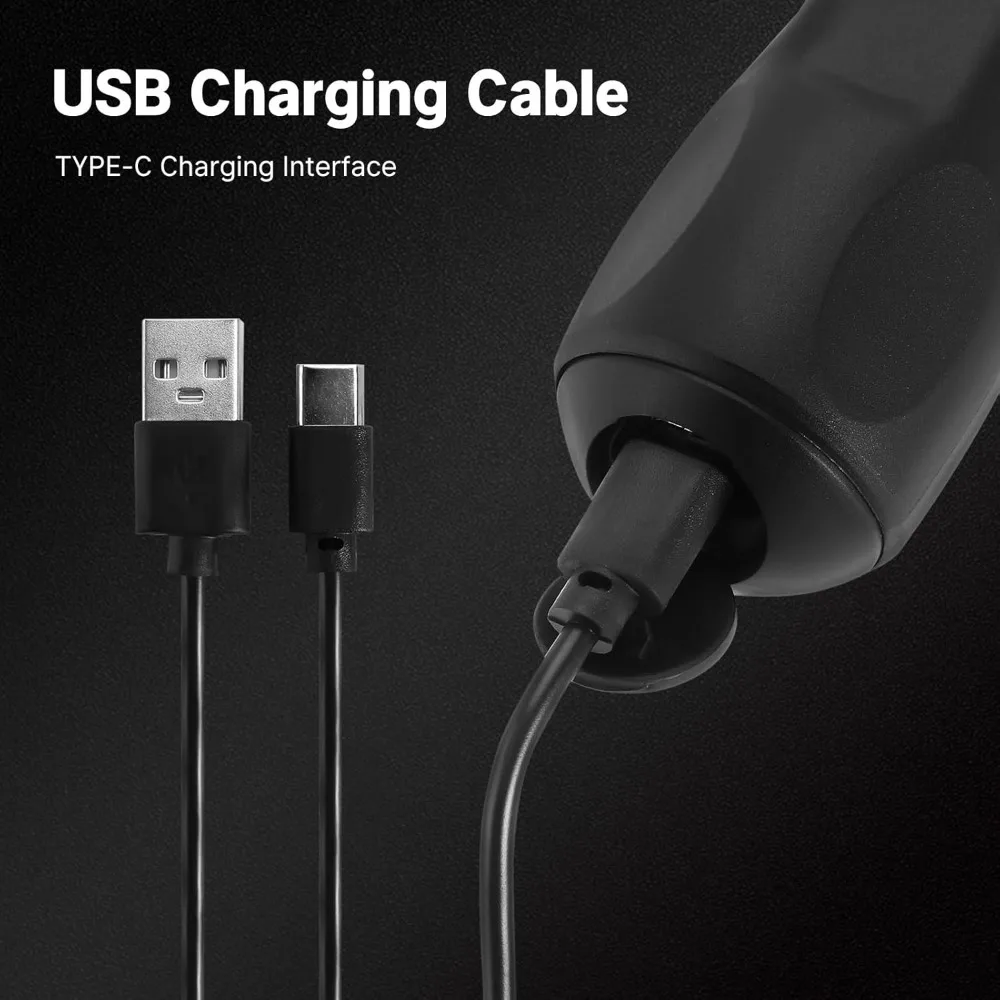 INJORA Electric Screwdriver Cordless with USB Cable, Power Screwdriver, RC Car Tools Set For 1/10 1/18 1/24 RC Crawler Car