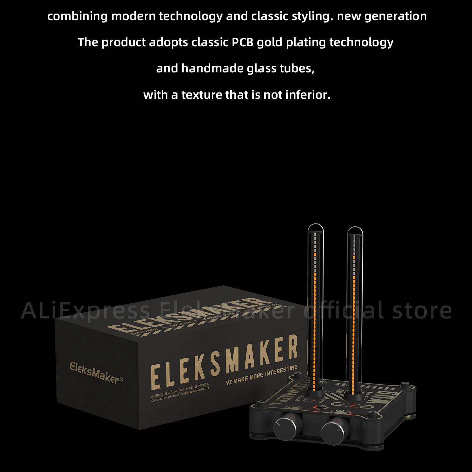 EleksMaker | Retro Glow Tube WU6,WU9, Music Spectrometer Level Meter Desktop Decoration Rhythm Light